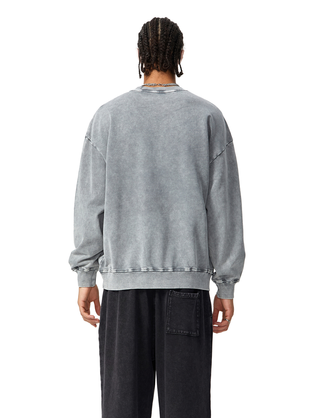 Acid Wash Oversized Sweatshirt – Essential Streetwear | Tapstitch-5